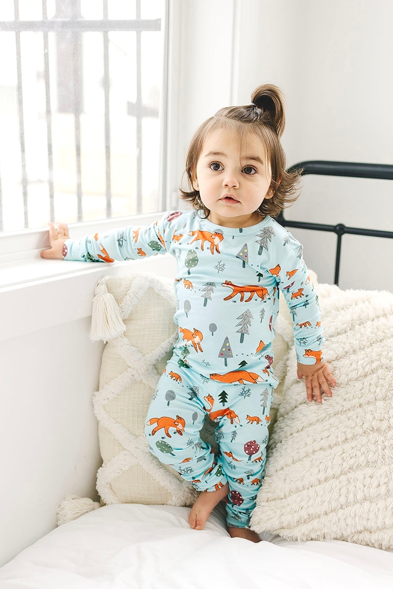 Fox Family Two-piece Pajama Set