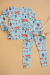 Fox Family Two-piece Pajama Set