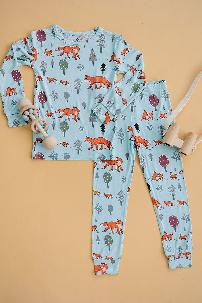 Fox Family Two-piece Pajama Set