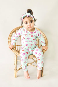 Mini Mwahs Two-Piece Pajama Set