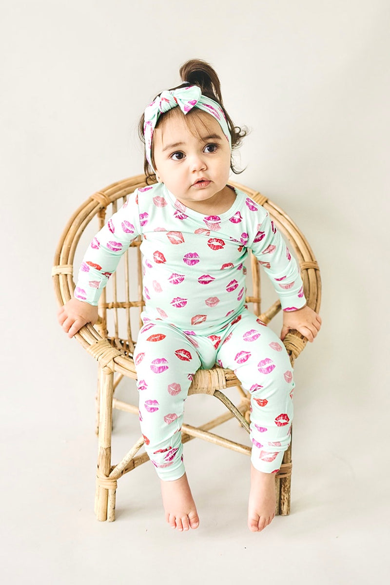 Mini Mwahs Two-Piece Pajama Set