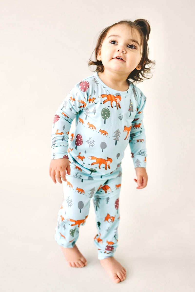 Fox Family Two-piece Pajama Set